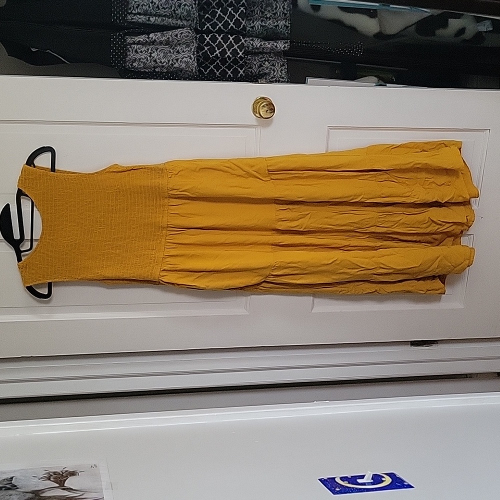 Yellow maxi dress